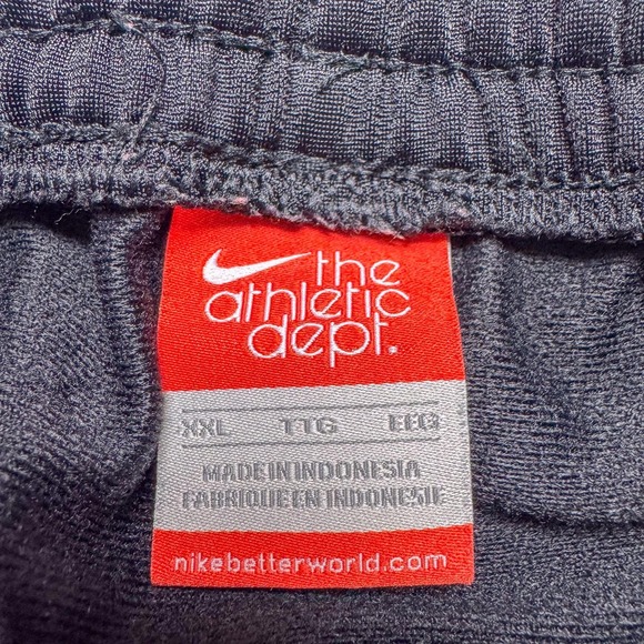 Nike Track Pants Mens 2XL Black Athletic Warm Up Elastic Waist Gyn Run 518040 - Picture 10 of 16